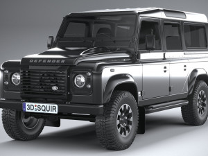 Land Rover Defender Works V8 4-door 2018 3D 模型