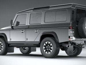 Land Rover Defender Works V8 4-door 2018 3D 模型