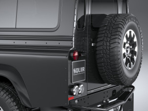 Land Rover Defender Works V8 4-door 2018 3D 模型