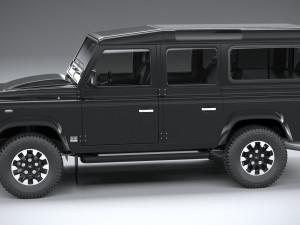 Land Rover Defender Works V8 4-door 2018 3D 模型