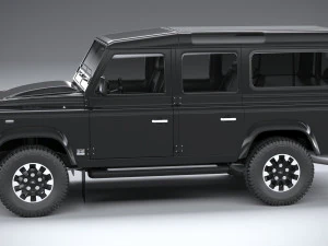 Land Rover Defender Works V8 4-door 2018 3D Model