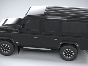 Land Rover Defender Works V8 4-door 2018 3D 模型