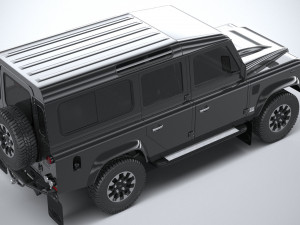Land Rover Defender Works V8 4-door 2018 3D 模型