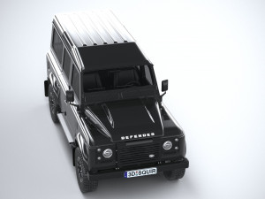 Land Rover Defender Works V8 4-door 2018 3D 模型