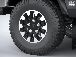 Land Rover Defender Works V8 4-door 2018 3D Model