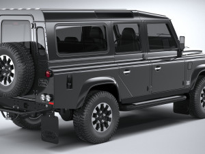 Land Rover Defender Works V8 4-door 2018 3D 模型