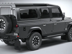 Land Rover Defender Works V8 4-door 2018 3D Model