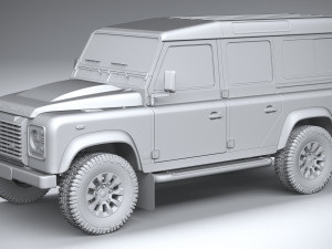 Land Rover Defender Works V8 4-door 2018 3D 模型
