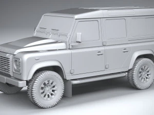 Land Rover Defender Works V8 4-door 2018 3D Model