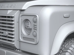 Land Rover Defender Works V8 4-door 2018 3D Model