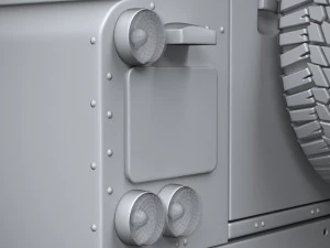 Land Rover Defender Works V8 4-door 2018 3D Model