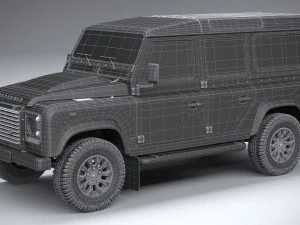 Land Rover Defender Works V8 4-door 2018 3D Model