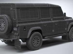 Land Rover Defender Works V8 4-door 2018 3D 模型