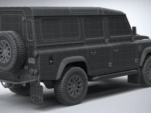 Land Rover Defender Works V8 4-door 2018 3D Model