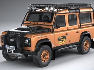 Land Rover Defender Works V8 Trophy 2021 3Dモデル