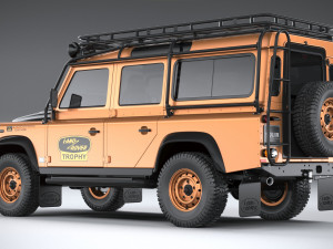 Land Rover Defender Works V8 Trophy 2021 3Dモデル