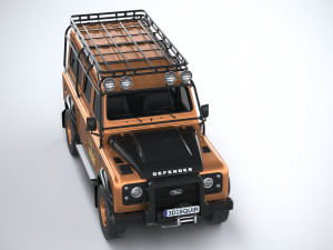 Land Rover Defender Works V8 Trophy 2021 3Dモデル