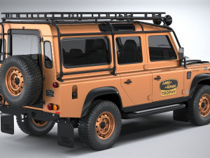 Land Rover Defender Works V8 Trophy 2021 3Dモデル