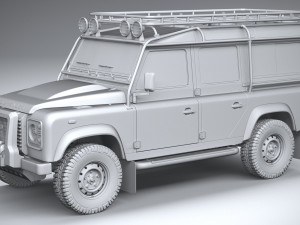 Land Rover Defender Works V8 Trophy 2021 3Dモデル