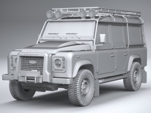 Land Rover Defender Works V8 Trophy 2021 3Dモデル