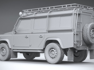 Land Rover Defender Works V8 Trophy 2021 3Dモデル