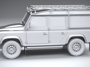 Land Rover Defender Works V8 Trophy 2021 3Dモデル