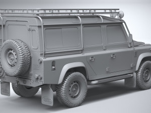 Land Rover Defender Works V8 Trophy 2021 3Dモデル