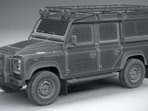 Land Rover Defender Works V8 Trophy 2021 3Dモデル