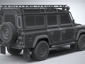 Land Rover Defender Works V8 Trophy 2021 3Dモデル
