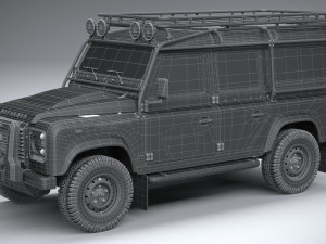 Land Rover Defender Works V8 Trophy 2021 3Dモデル