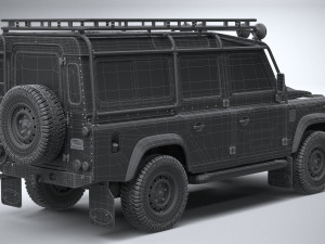 Land Rover Defender Works V8 Trophy 2021 3Dモデル