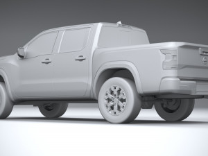 Nissan Frontier 2022 3Dモデル