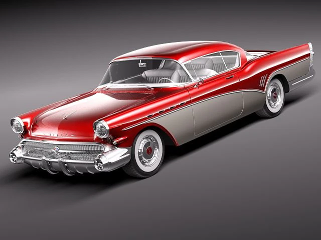 Buick Roadmaster 1957 Model 3D .c4d .max .obj .3ds .fbx .stl .blend 