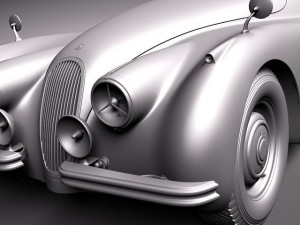 Jaguar XK120 Roadster 1948-1954 Modèle 3D