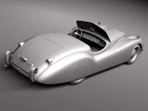 Jaguar XK120 Roadster 1948-1954 3D Model