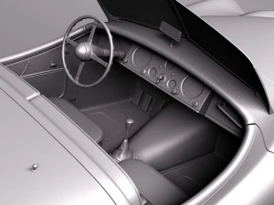 Jaguar XK120 Roadster 1948-1954 3D Model