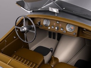 Jaguar XK120 Roadster 1948-1954 Modèle 3D