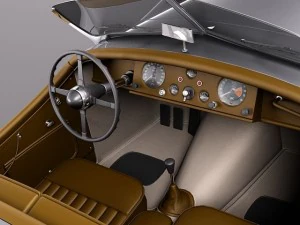 Jaguar XK120 Roadster 1948-1954 3D Model
