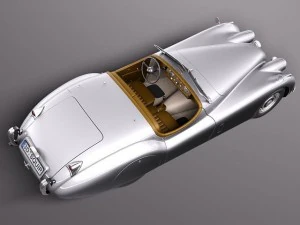 Jaguar XK120 Roadster 1948-1954 3D Model