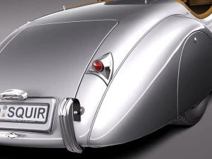 Jaguar XK120 Roadster 1948-1954 3D Model