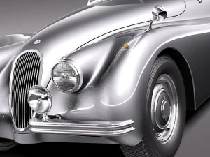 Jaguar XK120 Roadster 1948-1954 3D Model