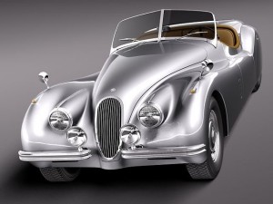 Jaguar XK120 Roadster 1948-1954 Modèle 3D