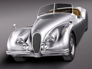Jaguar XK120 Roadster 1948-1954 3D Model