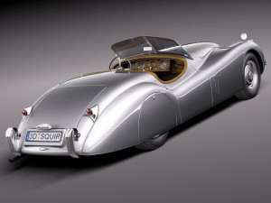Jaguar XK120 Roadster 1948-1954 Modèle 3D