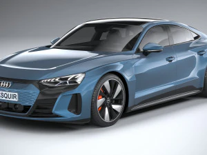 Audi E-tron GT Quattro 2022 3D Model