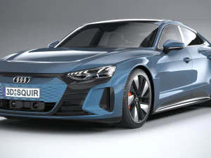 Audi E-tron GT Quattro 2022 3D Model