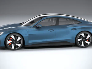 Audi E-tron GT Quattro 2022 3D Model