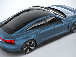 Audi E-tron GT Quattro 2022 3D Model