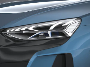 Audi E-tron GT Quattro 2022 3D Model