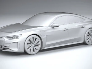 Audi E-tron GT Quattro 2022 3D Model
